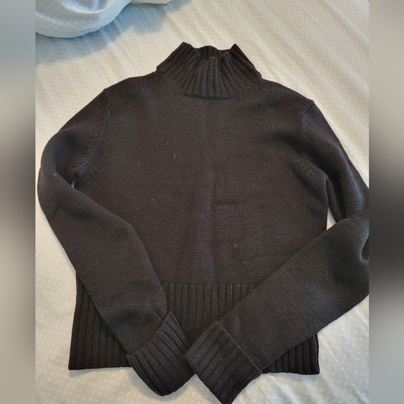 100% merino wool mock neck sweater - Picture 1 of 3
